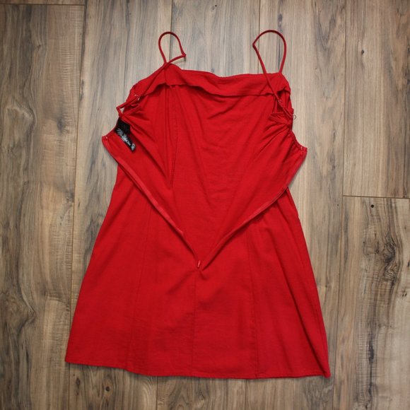 Luna Chix Y2K Red Mini Skater Dress M - Picture 4 of 6